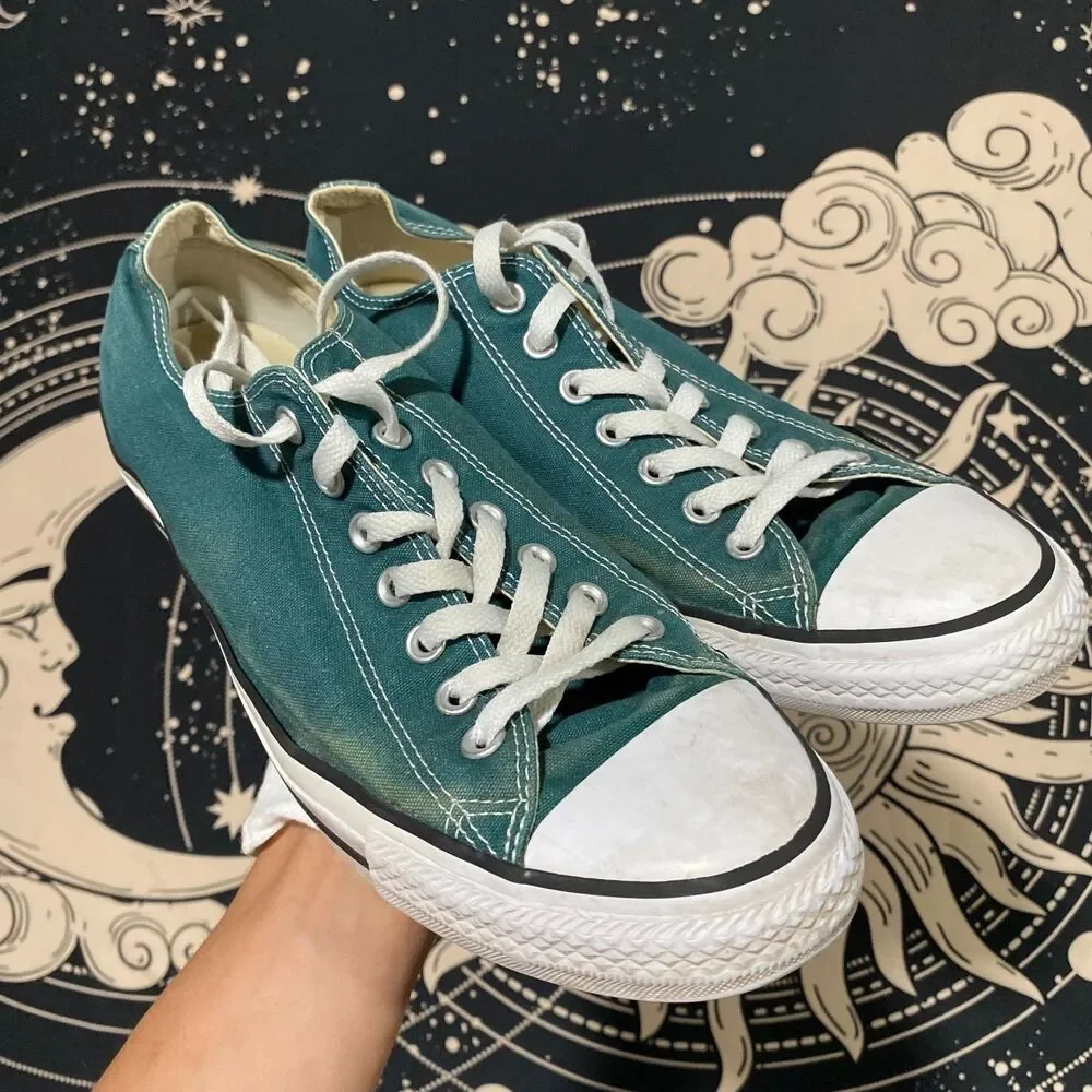 Converse Chuck Taylor All Star 157647F Athletic Shoe Unisex M10/W12 Green Canvas